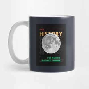 The Moon Black History Mug